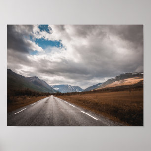 Norwegische Landesstraße Poster