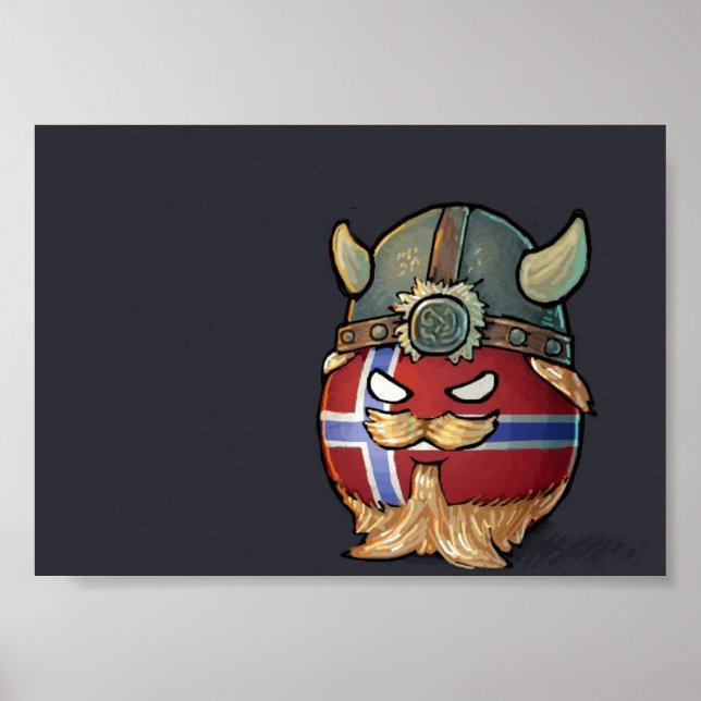 Norwegische Landschaft Poster (Vorne)