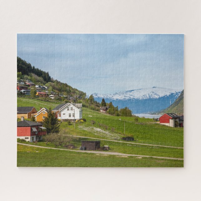 Norwegische Landschaft Puzzle (Horizontal)