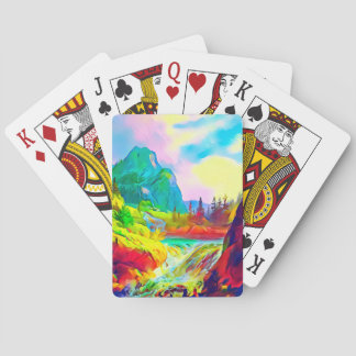 Norwegische Landschaft Spielkarten