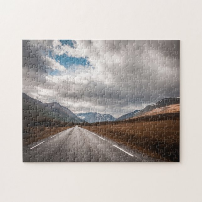 Norwegische Landstraße Puzzle (Horizontal)