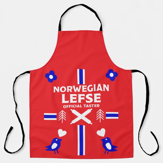 Norwegische Lefse Flatbread-Schürze Schürze (Vorderseite)