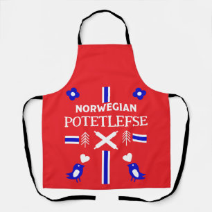Norwegische Lefse Flatbread-Schürze Schürze