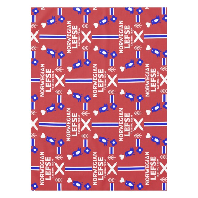 Norwegische Lefse Flatbread-Schürze Tischdecke (Vorderseite)