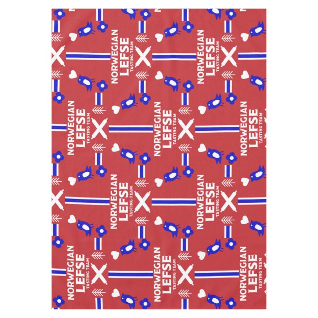 Norwegische Lefse Flatbread-Schürze Tischdecke (Vorderseite)
