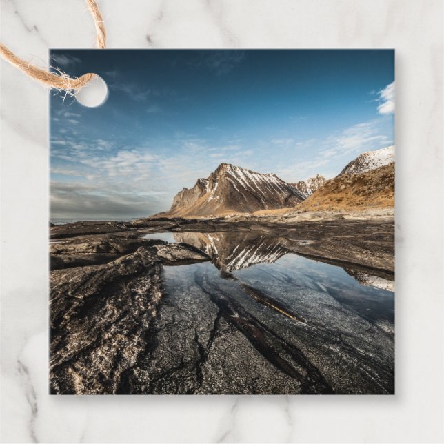 Norwegische Lofoten-Inseln Geschenkanhänger (Vorderseite)