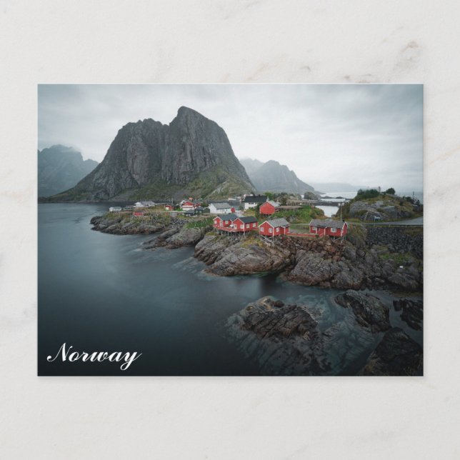 Norwegische Lofoten-Inseln Postkarte (Vorderseite)