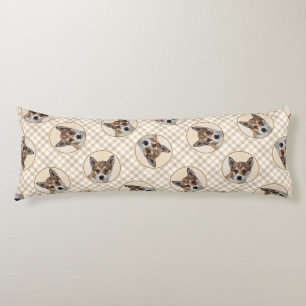 Norwegische Lundehund Malerei Original Hunde Art Seitenschläferkissen