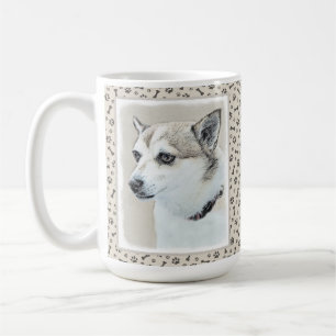 Norwegische Lundehund-Malerei - Originale Hundekun Kaffeetasse