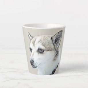 Norwegische Lundehund-Malerei - Originale Hundekun Milchtasse