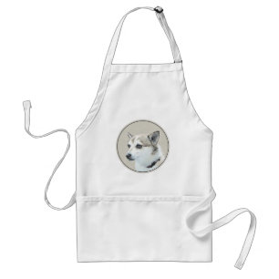 Norwegische Lundehund-Malerei - Originale Hundekun Schürze