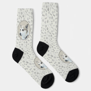 Norwegische Lundehund-Malerei - Originale Hundekun Socken