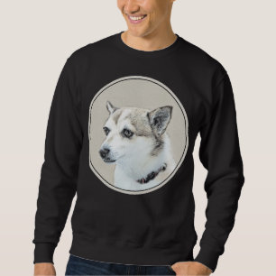 Norwegische Lundehund-Malerei - Originale Hundekun Sweatshirt