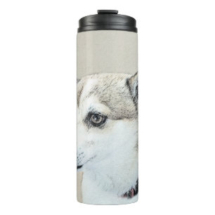 Norwegische Lundehund-Malerei - Originale Hundekun Thermosbecher