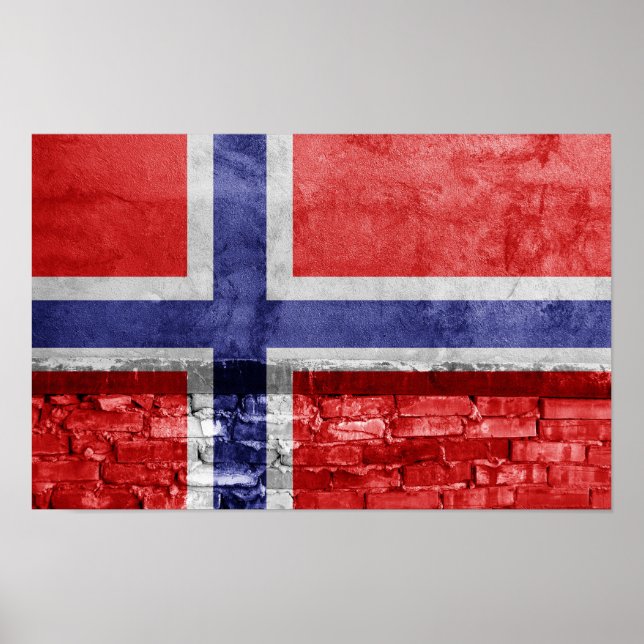 Norwegische Mauer Poster (Vorne)