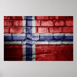 Norwegische Mauer Poster