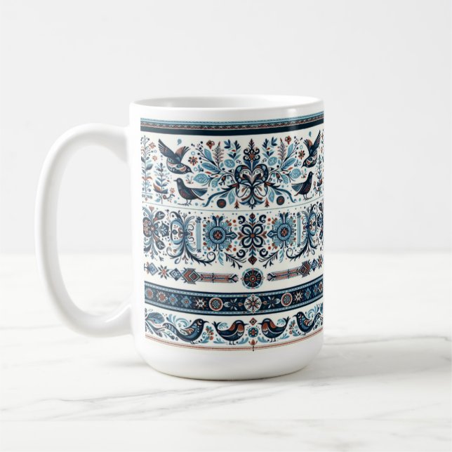 Norwegische oder dänische Mutter Keramik 15oz Norw Kaffeetasse (Links)