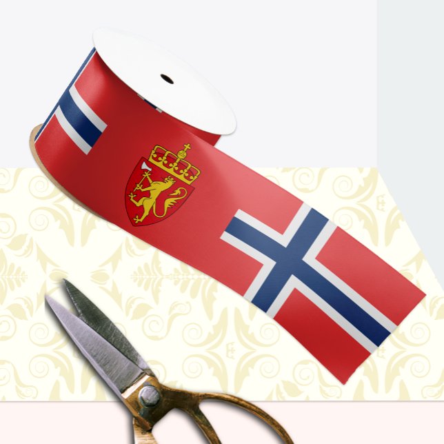 Norwegische Ribbon, Emblem, patriotisch, norwegisc Satinband (Von Creator hochgeladen)