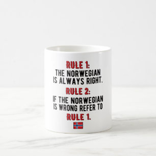 Norwegische Roots Norwegen Flagge Norwegisches Erb Kaffeetasse