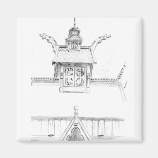 Norwegische Stave Church Magnet