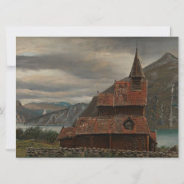 Norwegische Stave Church (von Knud Baade) Karte
