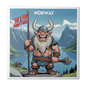 Norwegische Trolle Fliese