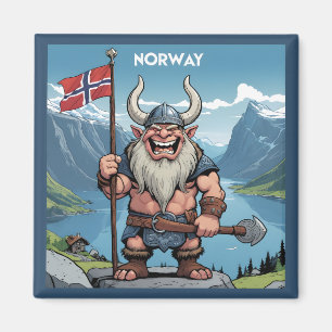 Norwegische Trolle Magnet