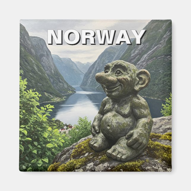 Norwegische Trolle Magnet (Vorne)