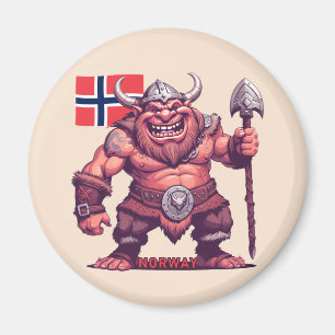 Norwegische Trolle Magnet