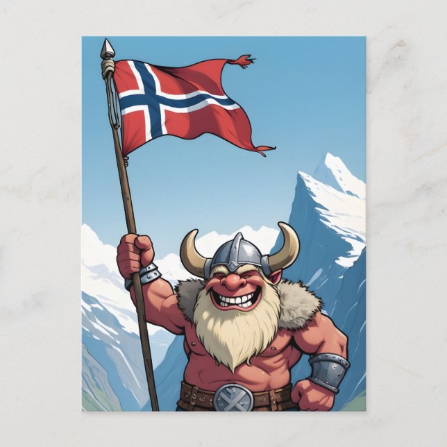 Norwegische Trolle Postkarte (Vorderseite)