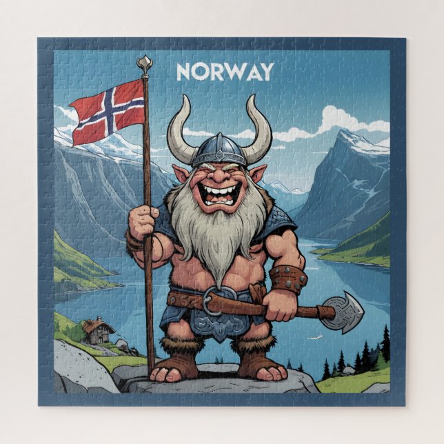Norwegische Trolle Puzzle (Vertikal)