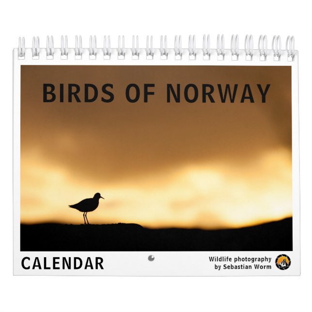 Norwegische Vögel 2026 Kalender (Titelbild)