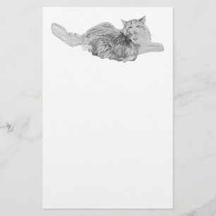 Norwegische Waldkatze Briefpapier