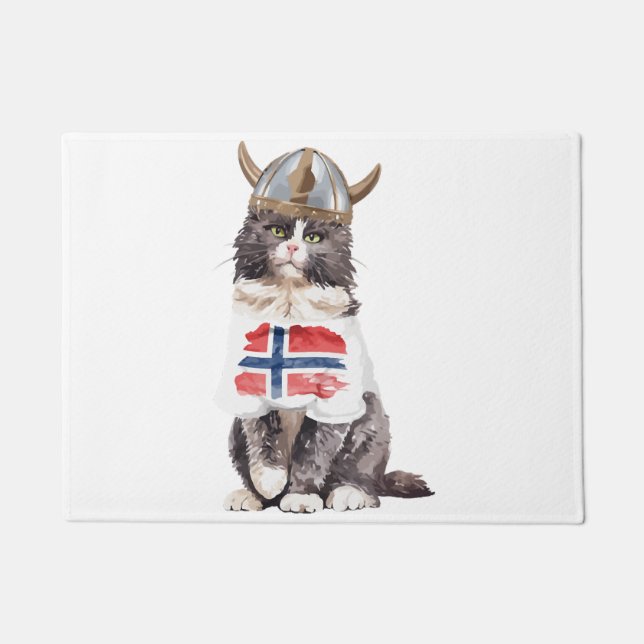 Norwegische Waldkatze Fußmatte (Vorderseite)