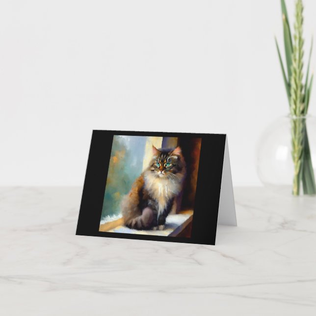 Norwegische Waldkatze Karte (Vorderseite)