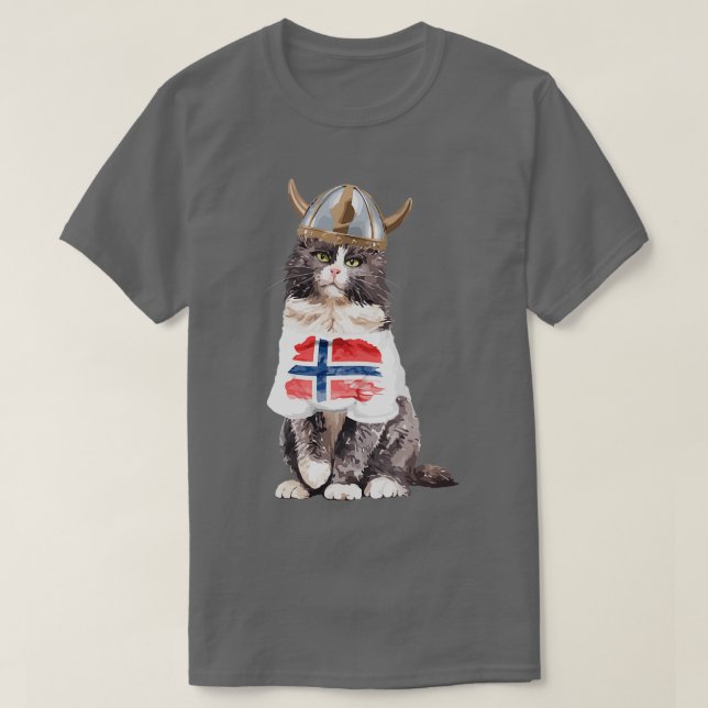 Norwegische Waldkatze T-Shirt (Design vorne)