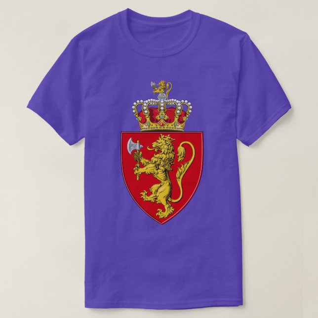 Norwegische Wappen 2 T-Shirt (Design vorne)