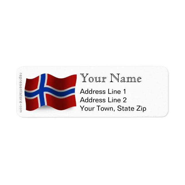 Norwegische Waving Flag (Vorne)