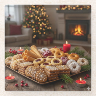 Norwegische Weihnachtsleckereien, Glasuntersetzer