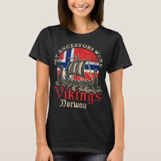 Norwegische Wikingerflagge T-Shirt