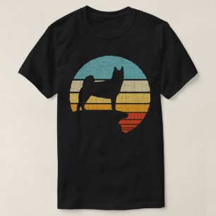 Norwegischer Buhund Retro Vintage Hund Hundeführer T-Shirt