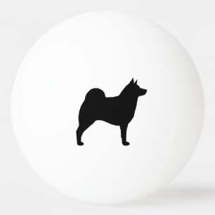 Norwegischer Elchhund Silhouette Tischtennisball