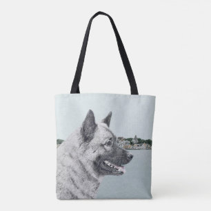 Norwegischer Elkhound bei Village Painting - Hunde