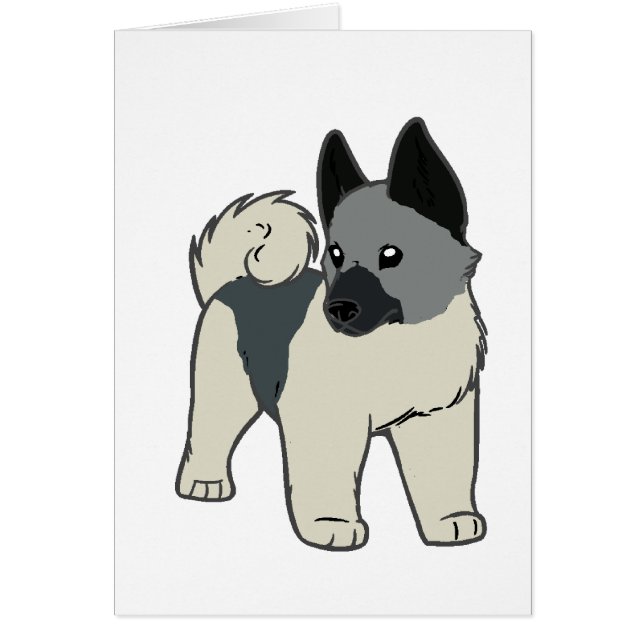 norwegischer elkhound Cartoon (Vorne)