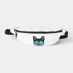 Norwegischer Elkhound in Cooler Sonnenbrille Class Bauchtasche