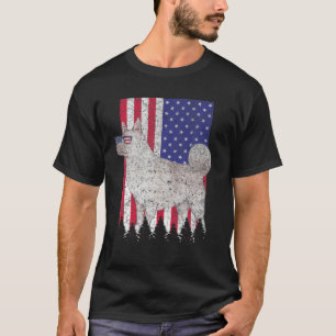 Norwegischer Elkhound Patriotic Dog USA Pride Amer T-Shirt