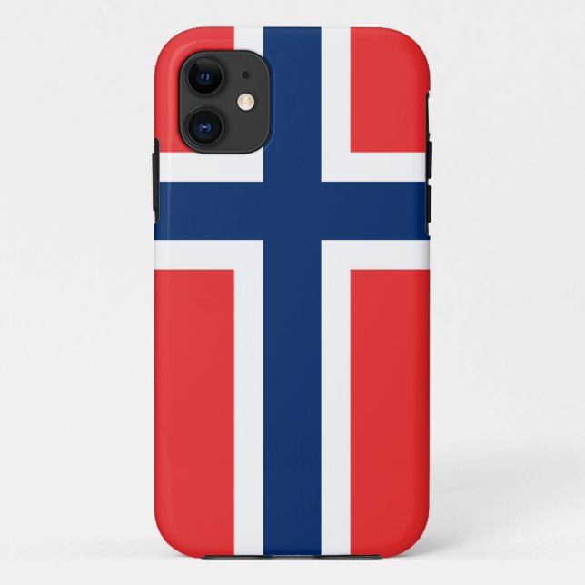 Norwegischer Entwurf Flagge iPhone Rechtssache | Case-Mate iPhone Hülle (Rückseite)