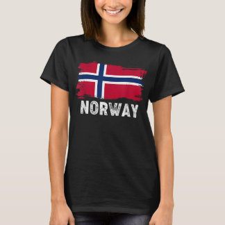Norwegischer Familienstreifen mit Vintager norwegi T-Shirt