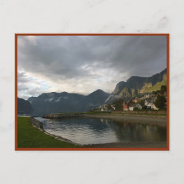 Norwegischer Fjord (Aurlandsfjord) Postkarte