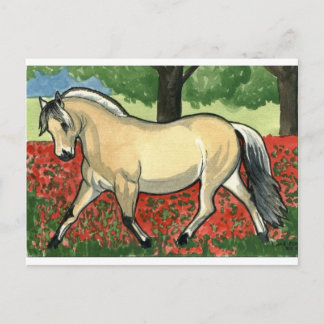 Norwegischer Fjord HORSE ART Postkarte